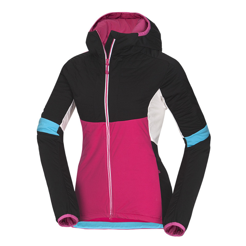 Women's ski-touring jacket padded Primaloft® Insulation Eco Black VINCENZA