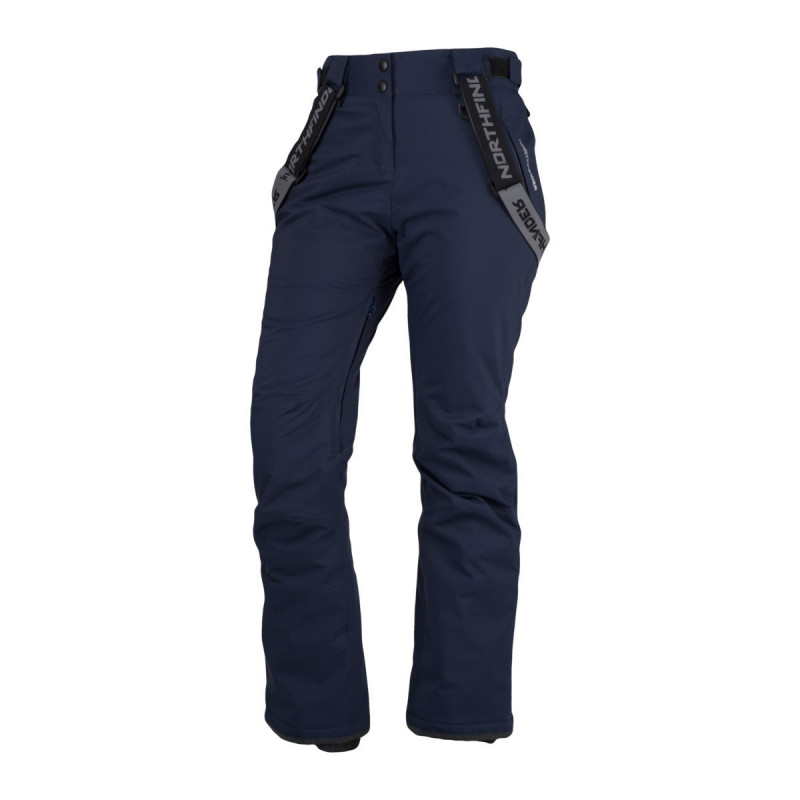 NORTHFINDER dámské kalhoty zateplené lyžařské dynamické 2L PrimaLoft® Insulation Eco Black BRYLEE