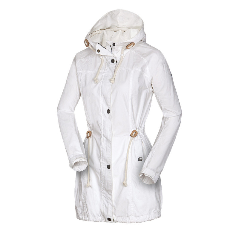 Dámska bunda pre každodenné nosenie s kapucňou dlhá ILONA