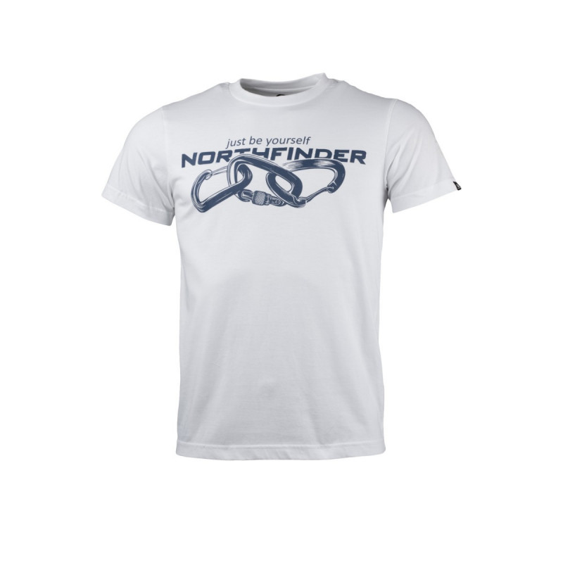 NORTHFINDER męski outdoor jednokolorowy bawełniany T-shirt BELO