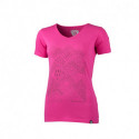 NORTHFINDER dámské tričko outdoorové jednobarevné bavlněné s horami PAMFILIA