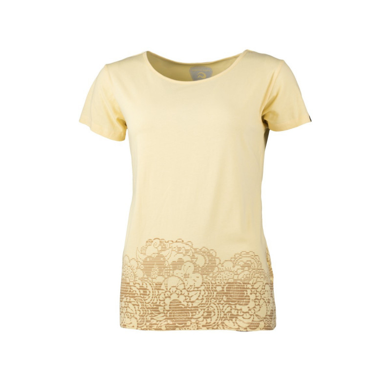 NORTHFINDER dámské tričko volnočasové jednobarevné bavlněné s květinovým motivem SANDRO