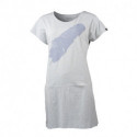 NORTHFINDER dámske tričko outdoorové melanžové bavlnené s pierkom VINLEY