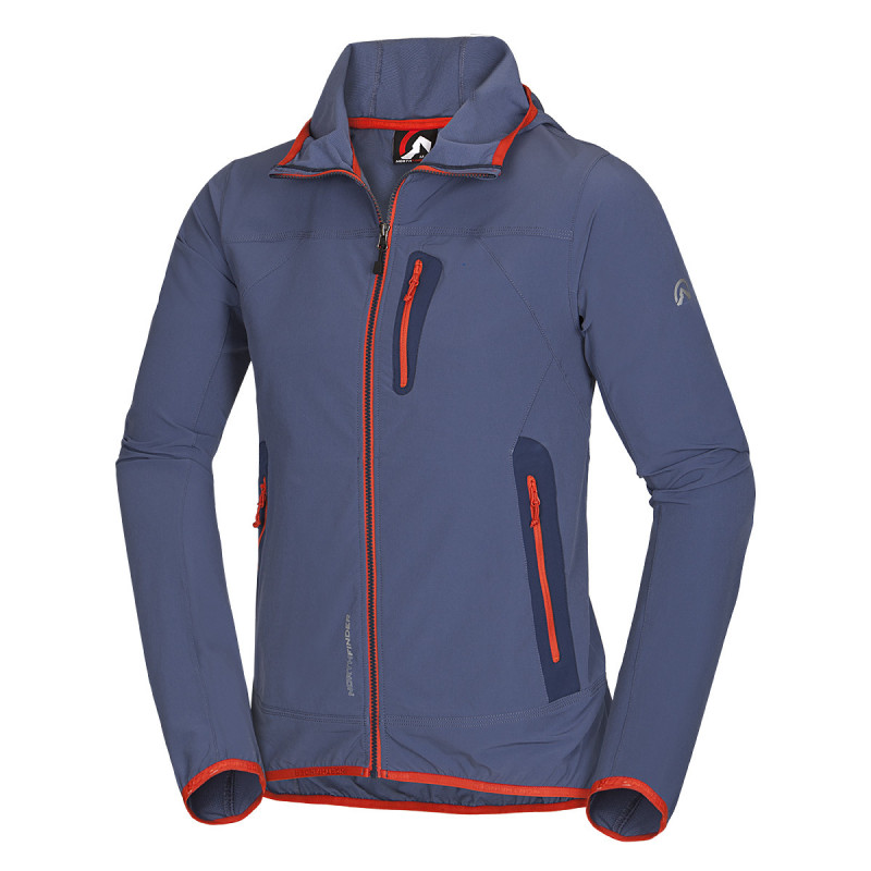 Men's jacket softshell active with hood CASE