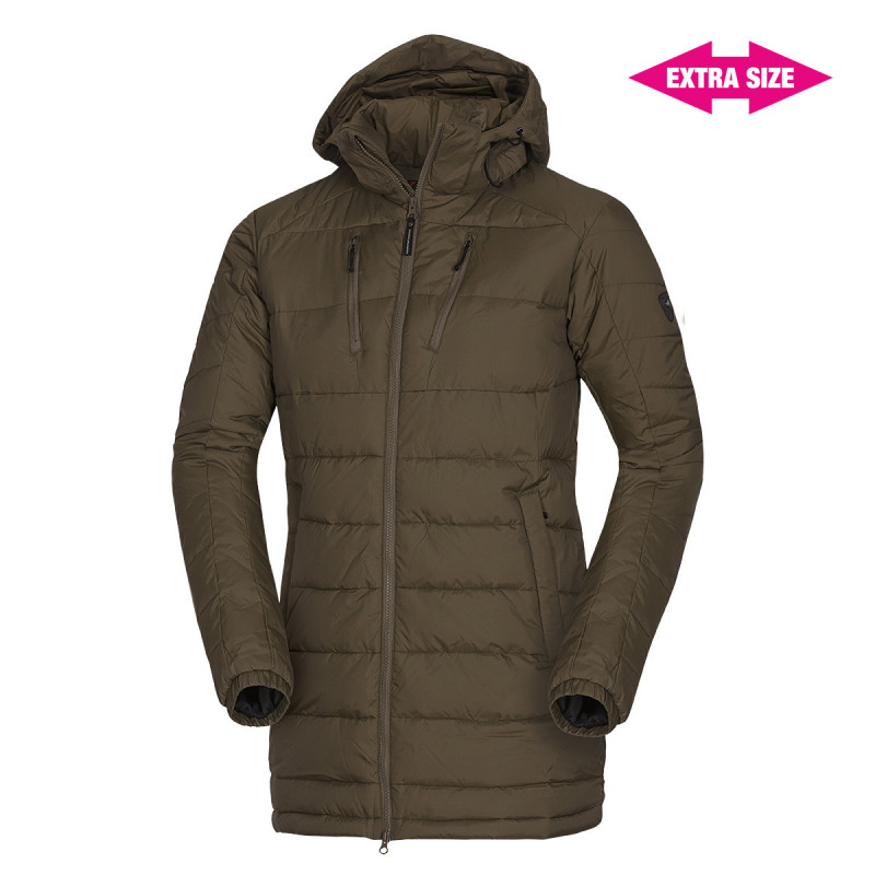 Men's city jacket cold weather long style EXTRA SIZE KAWOL