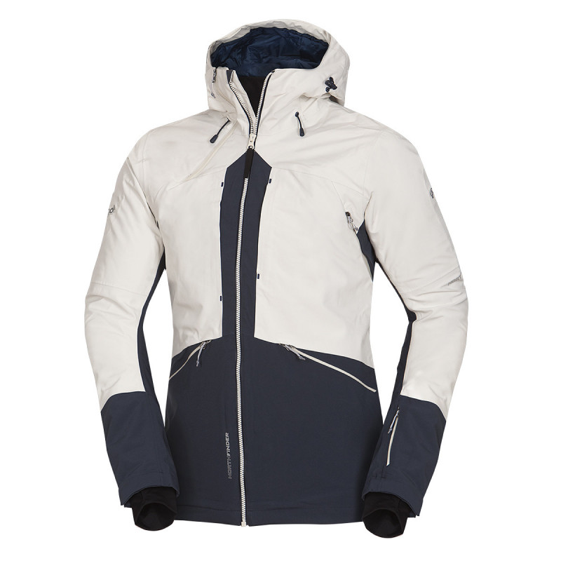 Pánska bunda zateplená Primaloft® izolácia Eco Black 3L na zimné aktivity ALDENY