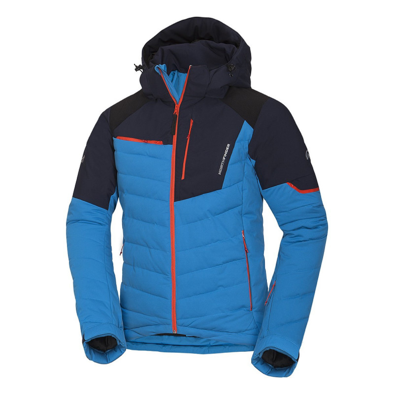 Pánská bunda lyžařská zateplená zpevněné části plná výbava 2,5L INDIGO