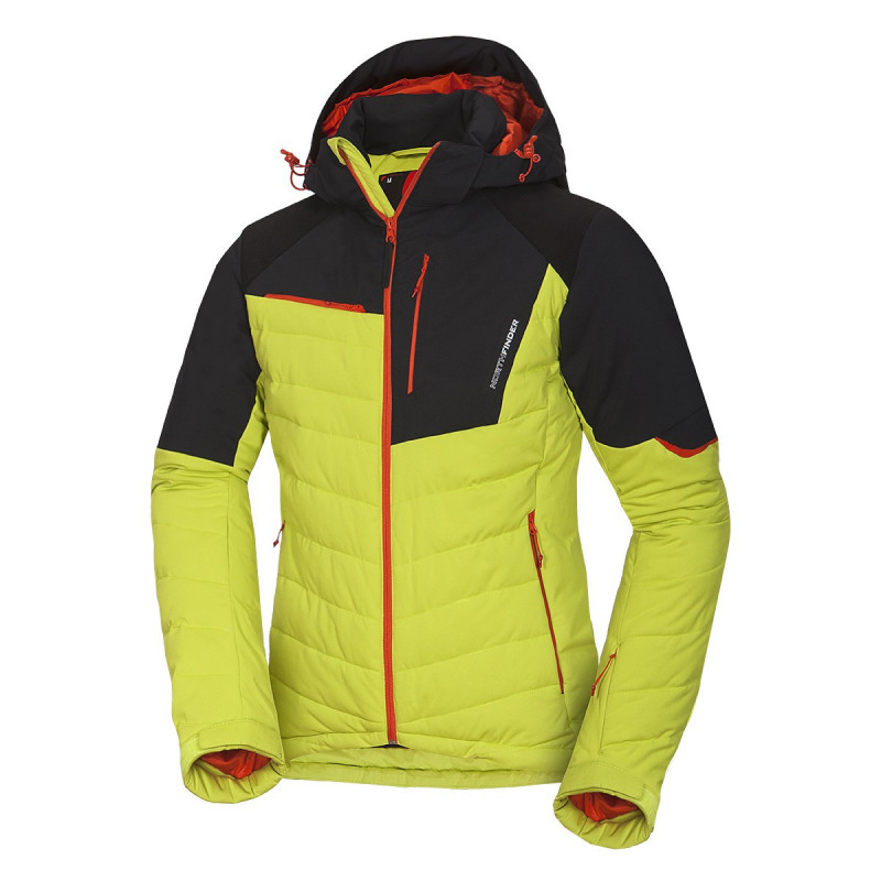 Pánská bunda lyžařská zateplená zpevněné části plná výbava 2,5L INDIGO