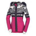 Women's ski jacket insulated allowerprint with fur 2,5L BEA