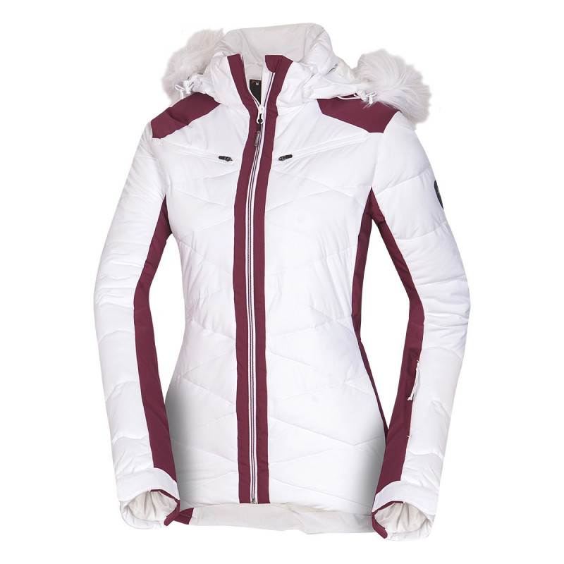Women's alpine jacket insulated series short style with fur 2,5L LUISE