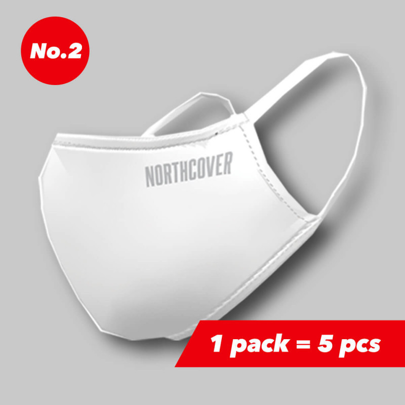 3-rétegű vízálló & antibakteriális maszk szűrővel No. 2 (5 db/csomag) NORTHCOVER