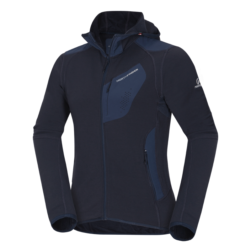 Men's sweatshirt Polartec® Power Wool™ hooded BANIKOV