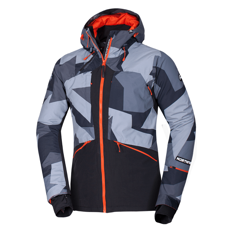 Men's jacket ski insulated free style full pack allowerprint ELKLIPS