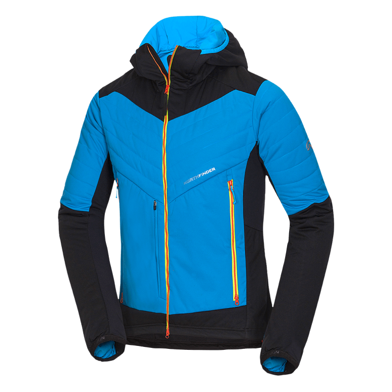 Men's ski-touring jacket padded Primaloft® Insulation Eco Black SANTIGO