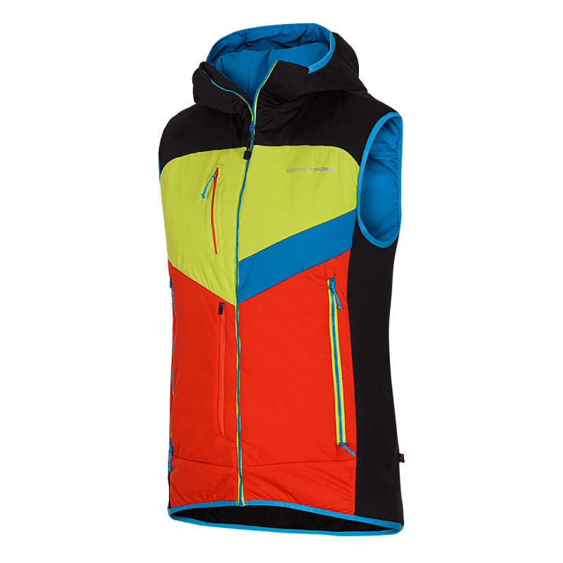 Vests NORTHFINDER men's ski-touring vest active sport insulated Primaloft®  Insulation Eco Black GORGINNO for only 79.9 € | NORTHFINDER a. s.
