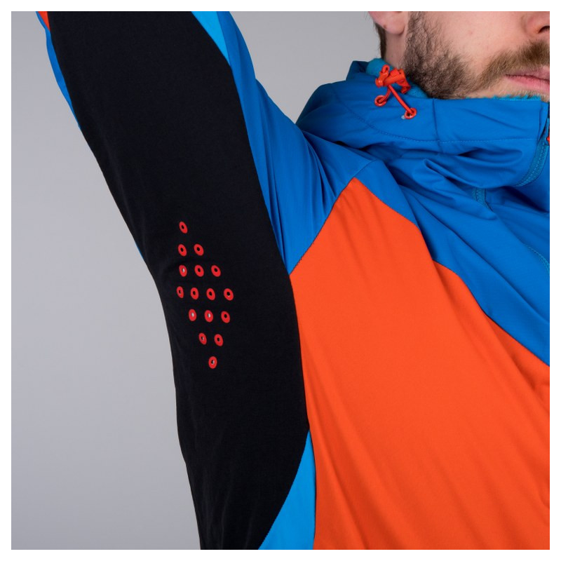 Men's jacket ski-touring performance Polartec® Alpha direct DRIENOV - <ul><li>DRIENOV protects you unfailing against elements, offers one of the best body-heat regulation on the market and ensures perfect range of movement while going uphill</li><li> A stretch and articulated construction with integrated hood, gusseted underarms and raglan sleeves enhances mobility you need for fast downhill, climbing, or cross-country skiing</li>