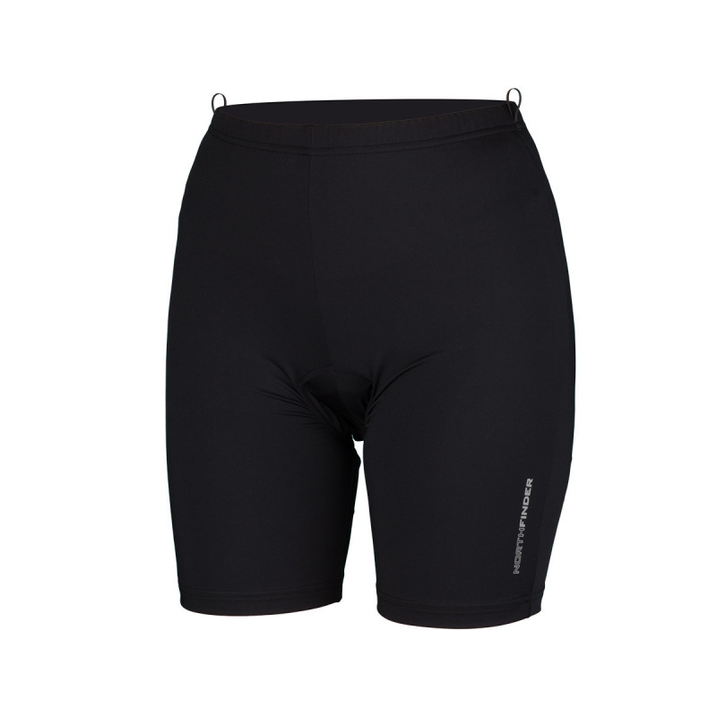 Women's cycling elastic shorts with a high-quality cycling insole ROSEWA2 - <ul><li>Lightweight polyamide knit with a high blend of elastic spandex offers excellent flexibility and fits snugly to the body</li><li> Thanks to the elastic belt, they stay in place while driving</li><li> Combined foam insole with geli zones</li>