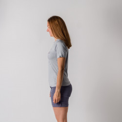 TR-4815OR T-Shirt der Frauen mit Druck von recycelten Fasern MADELEINE