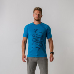 TR-3817OR men's active t-shirt with print from recycled fibres CLINT