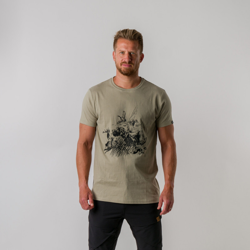 TR-3811AD pánske tričko s potlačou z organickej bavlny BART - 