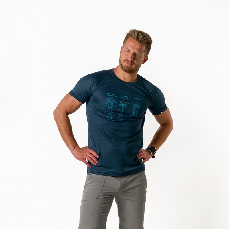 TR-3813OR men's technical t-shirt with pictogram DILLON - 