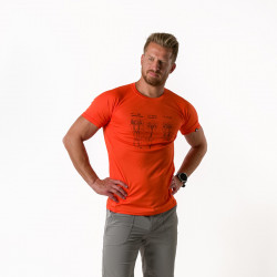 TR-3813OR men's technical t-shirt with pictogram DILLON
