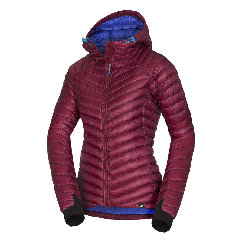 Women's jacket insulated Primaloft® BESKYDY - <ul><li>The lightweight women's warming jacket with a hood is designed for an active sportswoman to keep her comfortable</li><li> Ideal for ski touring as a top or middle layer</li><li> The upper single-layer Airstatic material is light, breathable and resistant to moisture</li>
