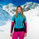 Női hibrid skitouring kabát polartec® alpha direct KRIZNA