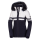 Women's ski insulated jacket designed for downhill skiing.