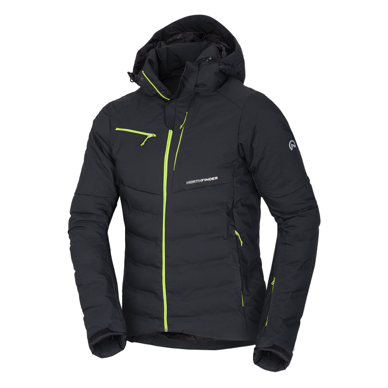 Men's ski bonded jacket insulated full pack 2-layer GIDEONS