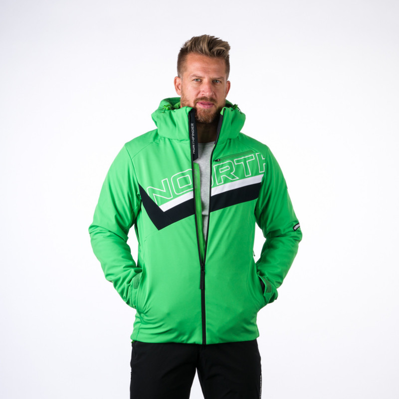 BU-3923SNW men's ski trend jacket insulated full pack softshell 3l NATHAN - A ski jacket designed for downhill skiing.