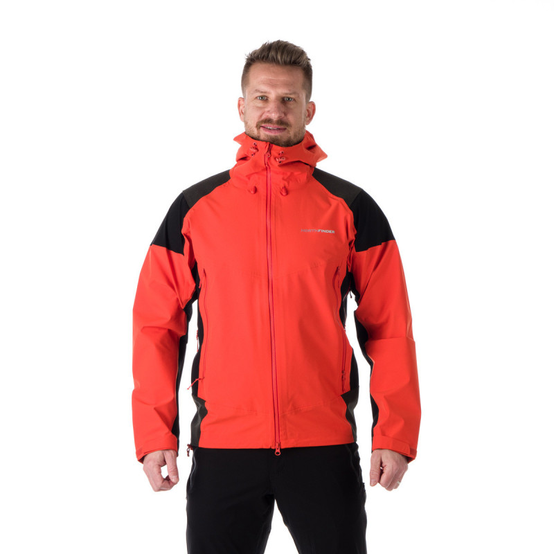 Men's jacket all weather 3L ALLEN - <ul><li>A lightweight totally waterproof jacket 3-layer laminate (20,000 mm / 20,000 g / m2 / 24h) with allseams taped protects against wind and moisture</li><li> Teflon DWR Eco Elite finishing Fullzip flexible and sheped construction with reinforced shoulders</li><li> Integrated ergonomic hood with 2D settings based on the increased collar</li>