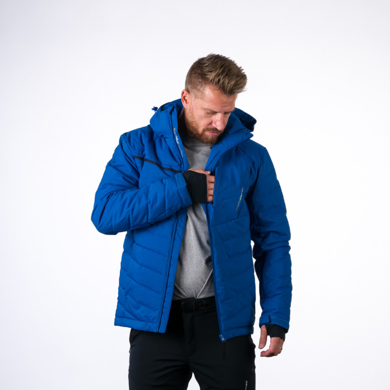Men's ski jacket insulated MAJOR BU-5008SNW - <ul><li>Waterproof and breathable material with a membrane ensures dryness and comfort</li><li> Elastic composition for freedom of movement and wearing comfort</li><li> Designed and developed with the needs of skiers on the slopes in mind</li>