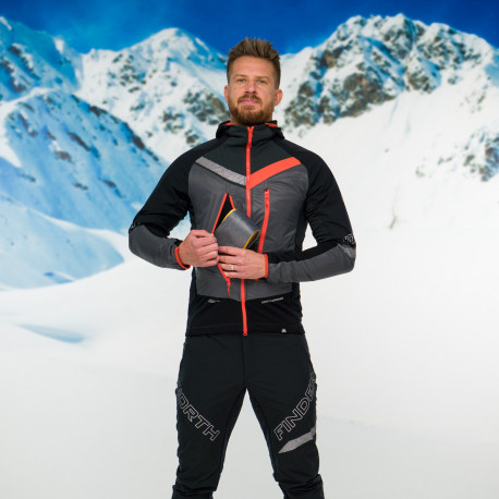 Męska hybrydowa kurtka narciarska Polartec® SOLISKO