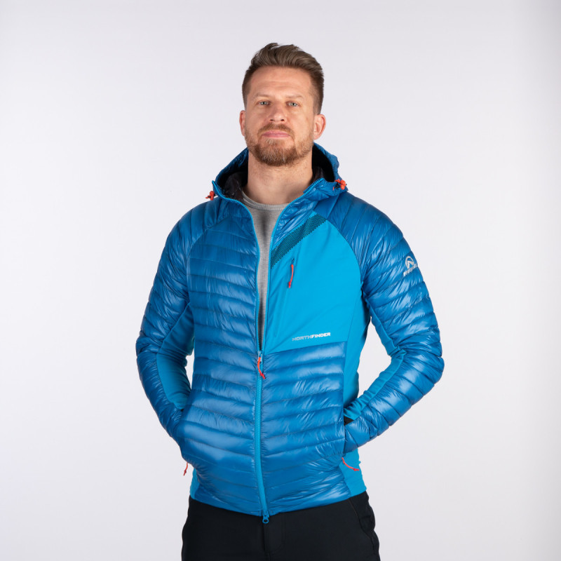 Men's jacket insulated Primaloft® BESKYDOK - <ul><li>Thermal lightweight functional jacket with hood is for active athletes</li><li> Ideal for ski tours as the top or middle layer</li><li> Airstatic outer material is lightweight, breathable and moisture resistant</li>
