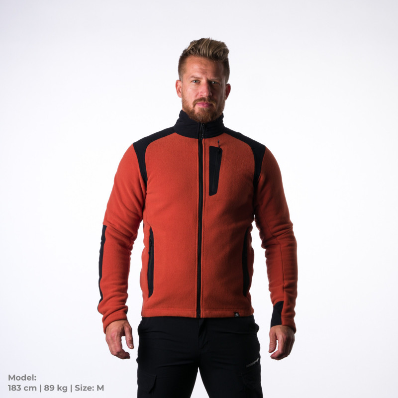 Men's fleece hoodie Polartec® Micro 200 MINCOL TRIBEC - <ul><li>The classic fleece sweatshirt is suitable for hiking and fishing</li><li> You can wear it all year round as a thermal insulation layer with excellent breathability and durability</li><li> We've made it from the best Polartec Micro 200 fleece material, which has undergone innovations and uses recycled polyester for its production</li>
