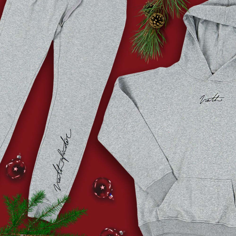 Ugodna božična ponudba za mlade: Moški komplet oversize - aktivni pulover GASPE in hlače FOLDYN