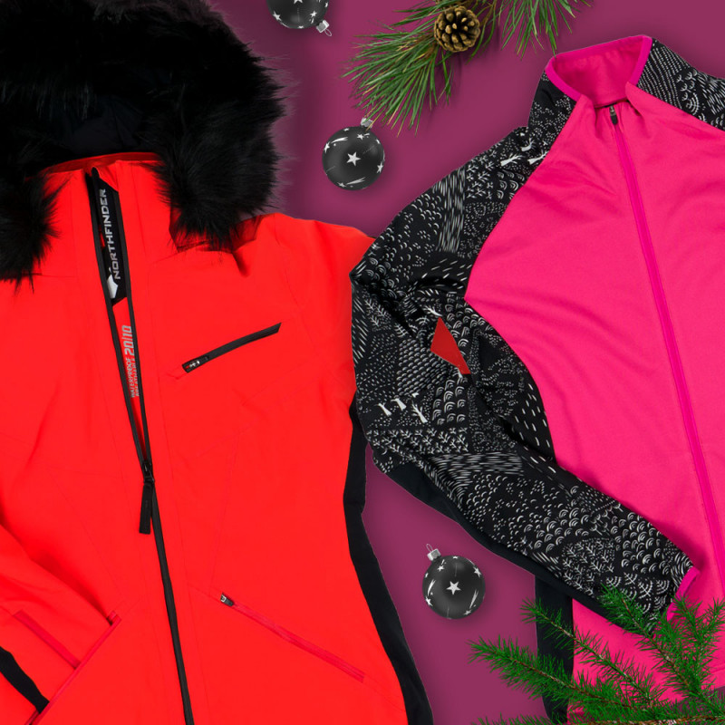 Exclusive Christmas offer for women: Set of DERMIZAX® TONHISELA ski jacket and ZLIECHOVA alpine skiing sweatshirt 