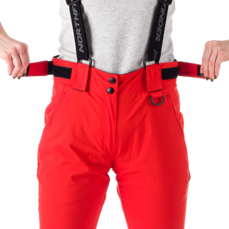 NO-4826SNW dámske lyžiarske komfortné nohavice s trakmi DELLA - 