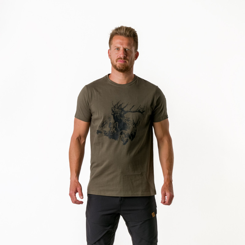 TR-3812AD Bio-Baumwoll-T-Shirt der Männer mit Druck BENNIE - 