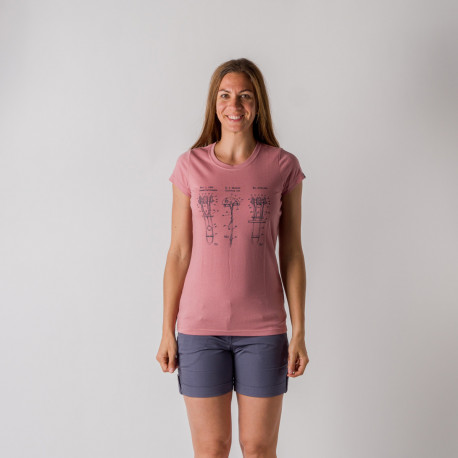 dámské tričko s piktogramy v bavlněném stylu