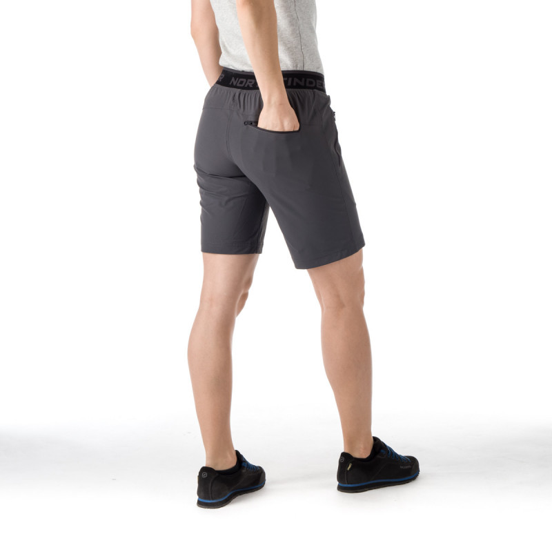 Women's stretch shorts MIKAYLA - <ul><li>Lightweight women's shorts are made of stretch polyamid fabric blended with spandex, that makes them breathable and offers high level of mobility</li><li> PFC free coating prevents water droplets from soaking in</li><li> Elastic wastband with snap closure</li>