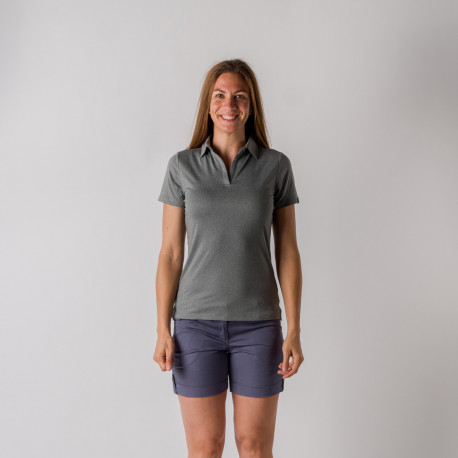 Women's polo t-shirt from recycled fibres CHAYA