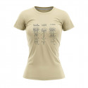 ženska bombažna majica s piktogrami