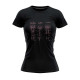 dámské tričko s piktogramy v bavlněném stylu