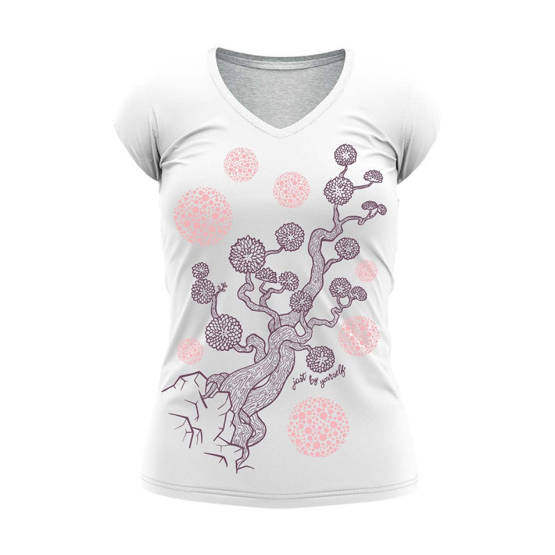 tricou larg de femei cu imprimeu în stil bumbac, în stil liber
