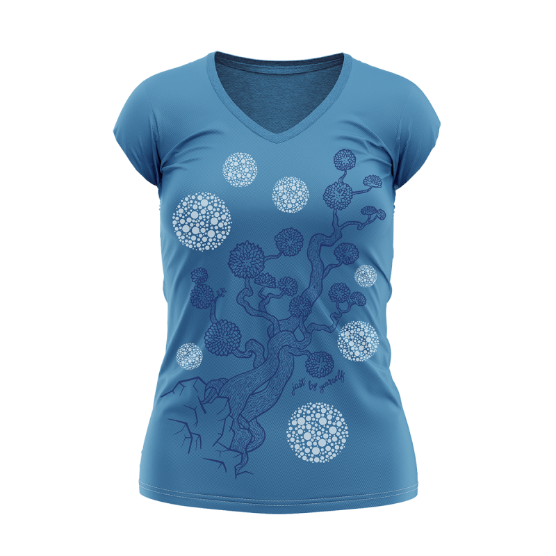 tricou larg de femei cu imprimeu în stil bumbac, în stil liber