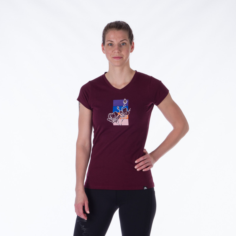 TR-4914OR Damen-T-Shirt im Baumwollstil mit Aufdruck MEAGAN - 