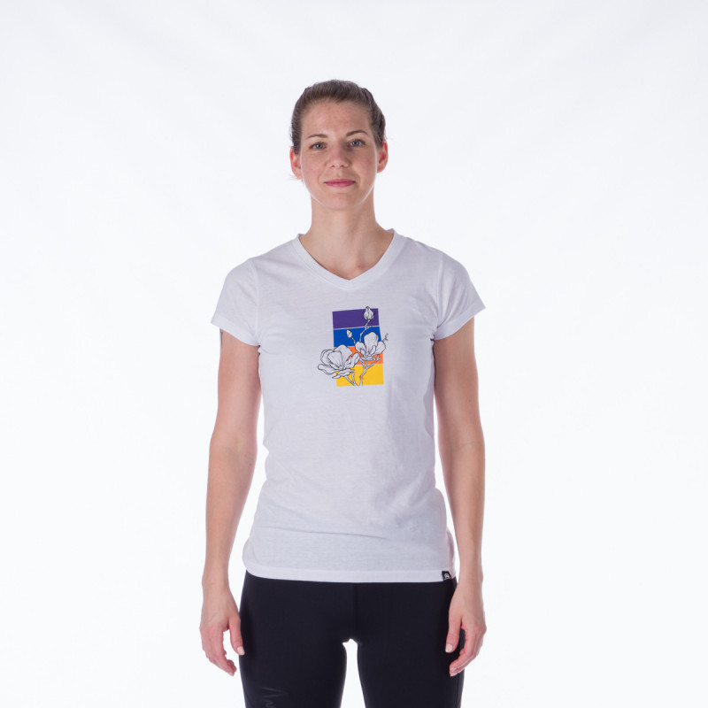 TR-4914OR Damen-T-Shirt im Baumwollstil mit Aufdruck MEAGAN - 