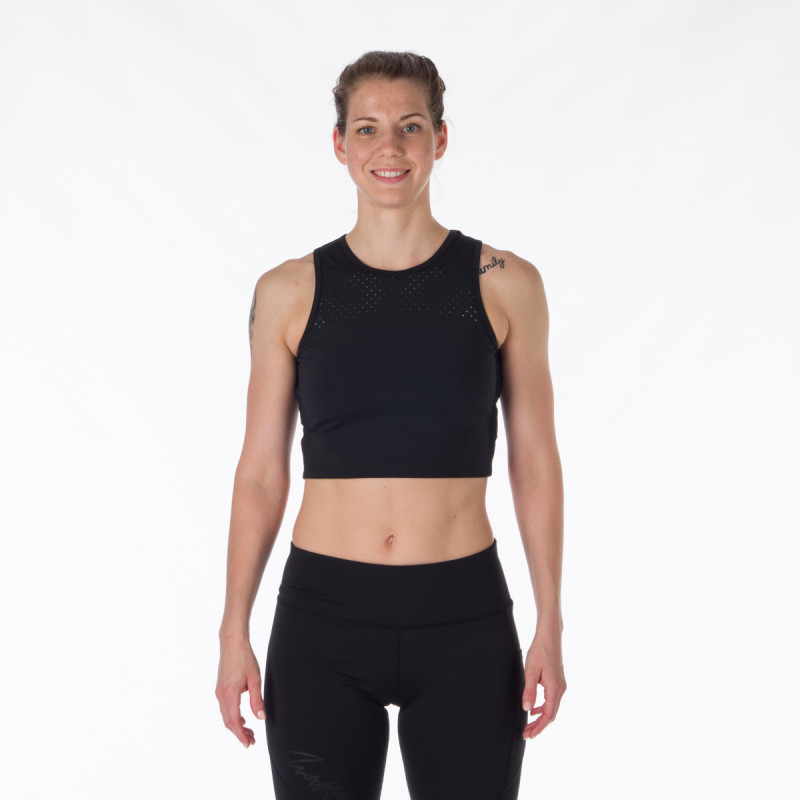 TR-4927SP women's sport cropped top NELL - Lightweight, flexible, and comfortable material.